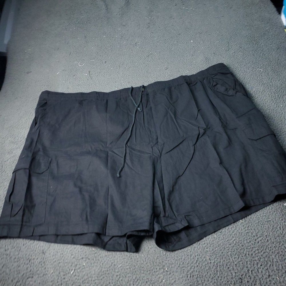 King Size Shorts Mens Size 8XL Big & Tall  Black Chino Cargo Khaki